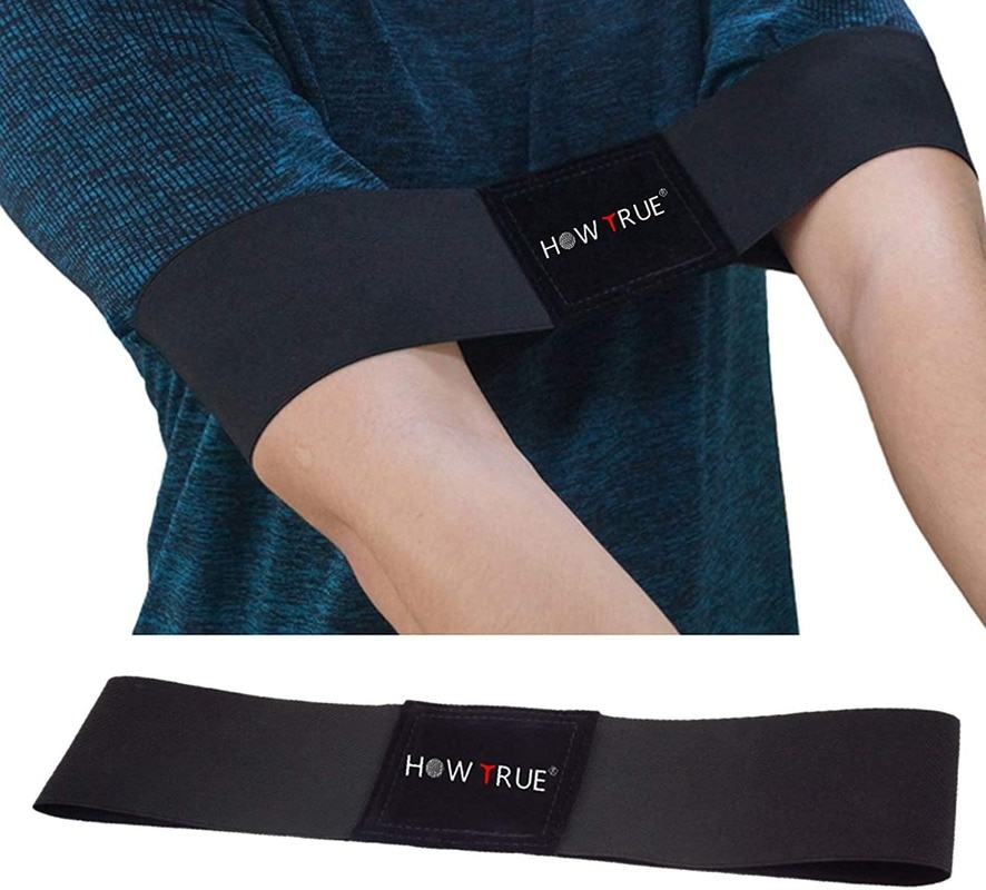 HOW TRUE Golf Arm Band, Swing Training Aid Combo with Leg Corrector Posture Motion Correction Belt for Beginners Trainer