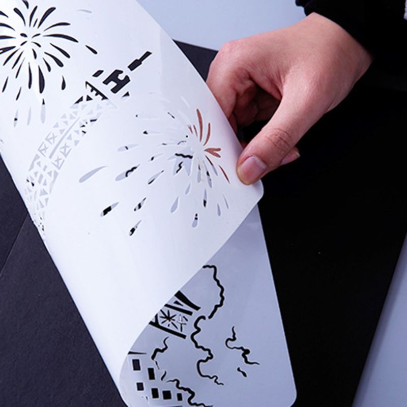5 pièces/ensemble tour voilier dessin gabarit pochoir peinture gaufrage Scrapbooking
