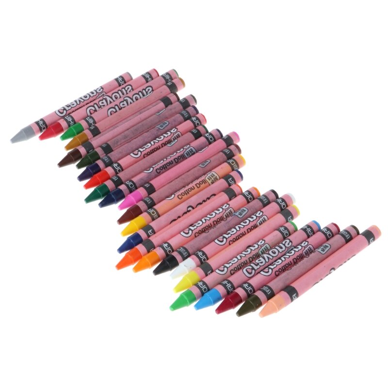 1 Set Wax Crayon Stick Kid Painting Drawing Sketching Art Tool 8/12/24 Colors: 24 Colors