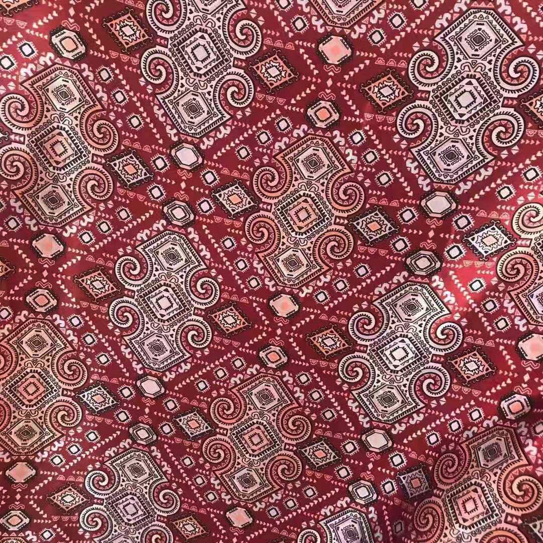 Etnische Print Satijn Zachte Stof Diy Materiaal Voor Ambachtelijke Lint Sjaal: 5