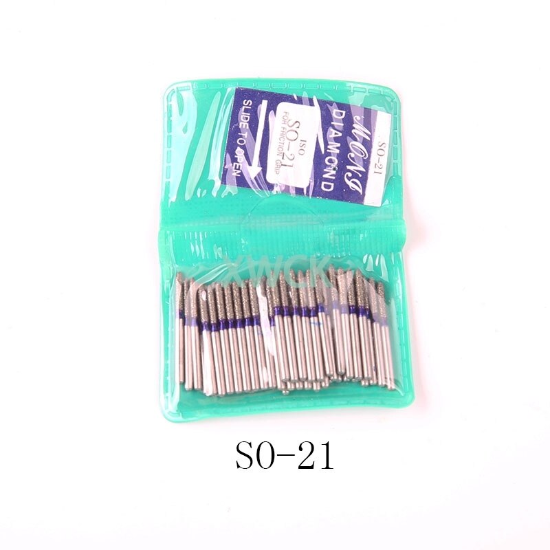 50pcs/bag Dental Teeth Polishing Burs Dental Diamond Polishers for Polishing Smoothing Teeth Polishers: So-21