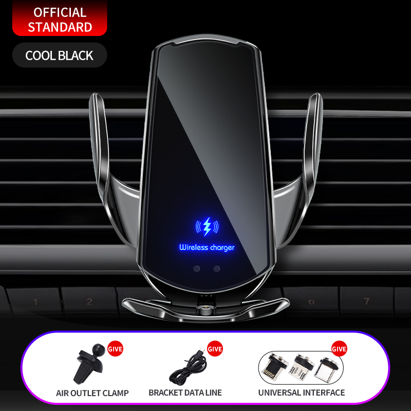 upgrade auto mobiele telefoon houder 15w draadloos opladen draagbare autohouder mobiele telefoon beugel stand in auto's accessoires apparaat