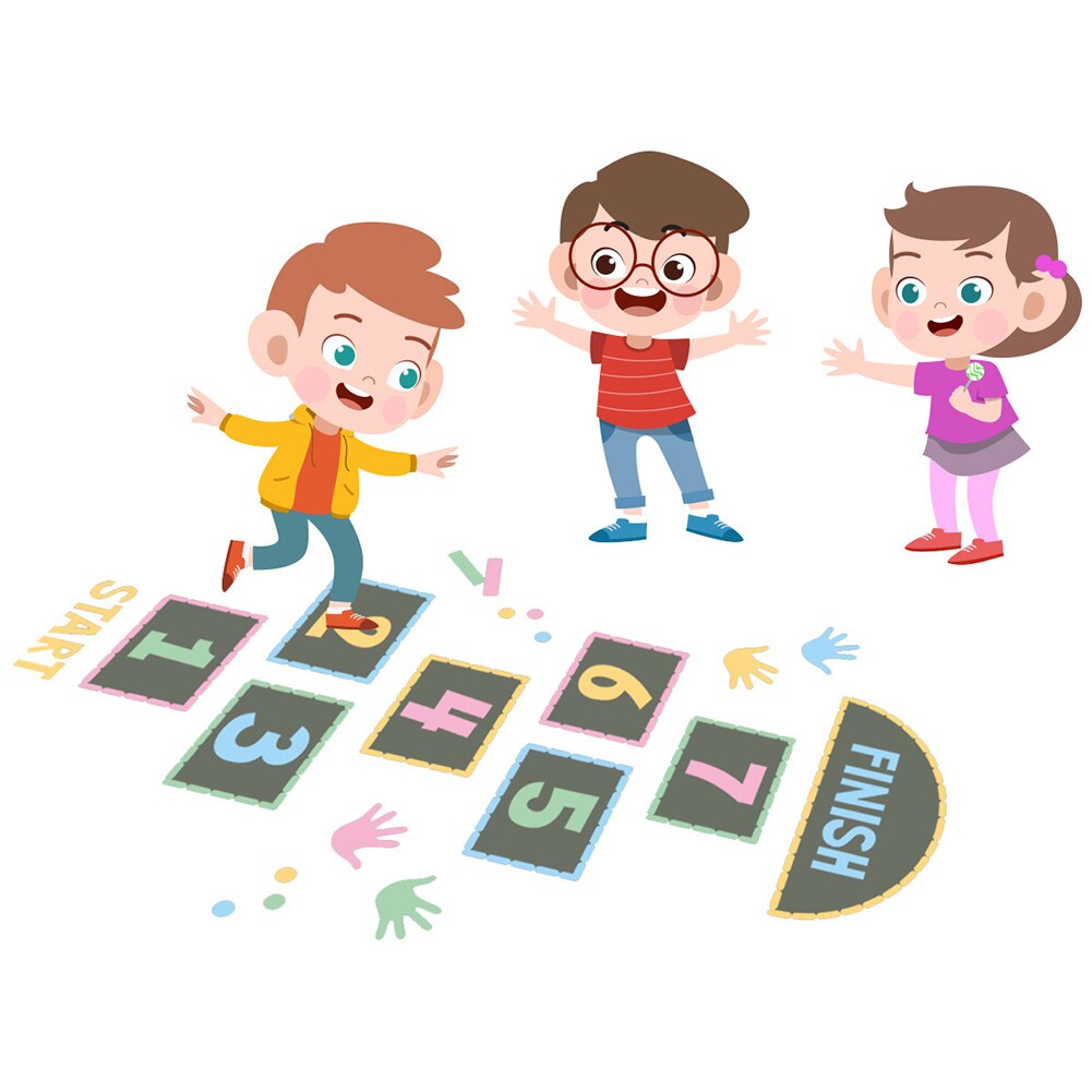 Cartoon- #39 -spiel für kinder, bodenaufkleber, tapetenaufkleber, türaufkleber, selbstklebende wandaufkleber für kinderzimmer, heimdekoration