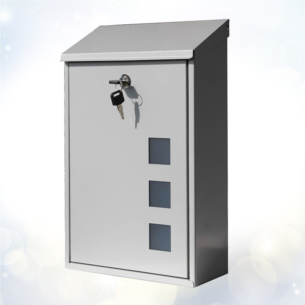 1pc Durable Wall Mounted Useful Newspaper Case Letter Box Newspaper Box for Outdoor