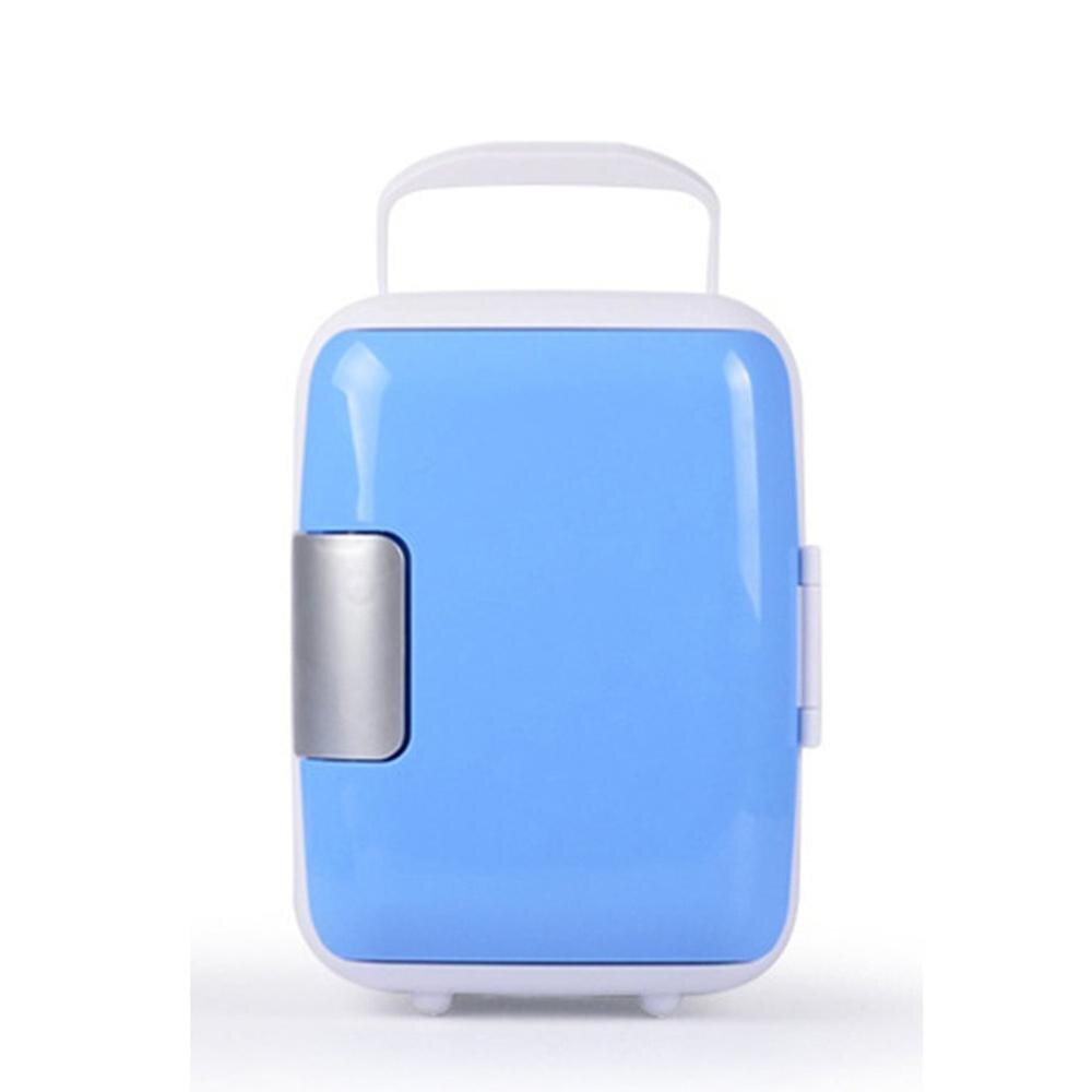Energy Saving and Eco-Friendly practical Car Portable Mini Drink Cooler Car Travel Cosmetic Fridge: Blue