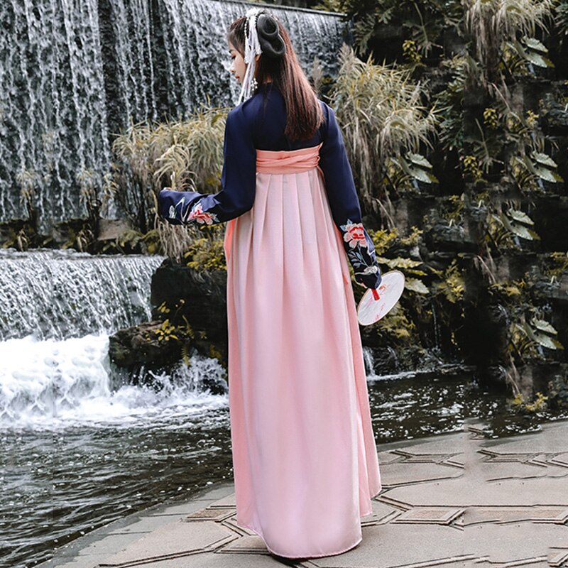 Traje de baile Retro Hanfu chino tradicional para cantantes vestido de danza Oriental DC1848