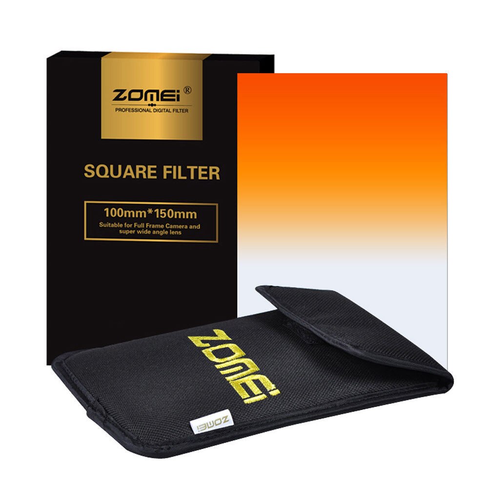Zomei-Kit de filtro cuadrado para Cokin Z-Pro Cokin Z Lee, set de Té Azul, naranja y rojo de 100x150mm
