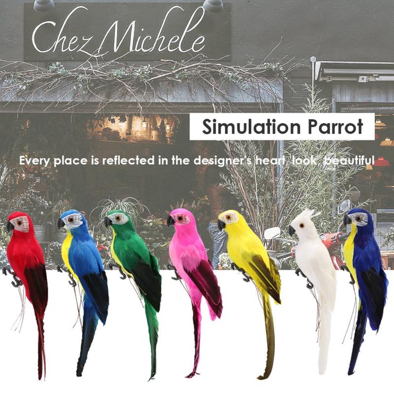 Foam Veer Kunstmatige Papegaai Imitatie Vogel Model Simulatie Dier Vogel Tuin Decoratie Diy Party Thuis Ornament