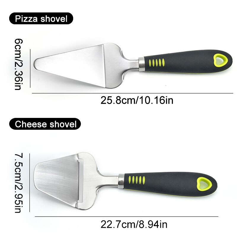 4pcs/set Cheese Scraper Tools Pizza Wheel Cutter Pie Shovel Cake Cheese Slicer Kitchen Gadget Sets