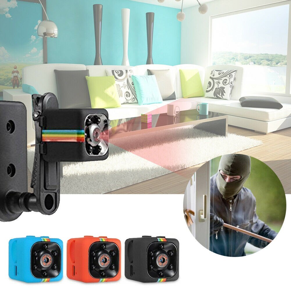 Sq11 mini hd kamera trådløs 1080p hjem sikkerhed nattesyn bevægelsesdetektering rød