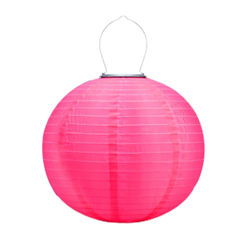 30cm Solar Chinese Style Lantern Hanging Lamp IP44 Waterproof Automatic Charging Outdoor Solar Lantern LED Garden Decor Light: PURPLE