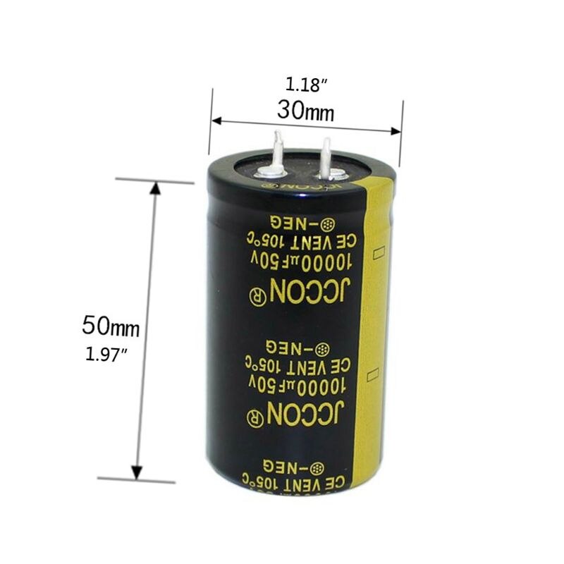 50V 10000uF 30X50 Alluminio Condensatore Elettrolitico Ad Alta Frequenza A Bassa Impedenza Attraverso Il Foro Condensatore