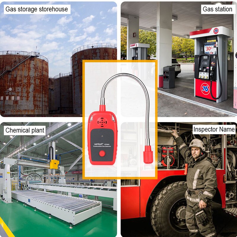 Wt8820 gasanalysator brændbar gasdetektorport brændbar naturgas lækage placering bestemme måler tester lyd lys alarm