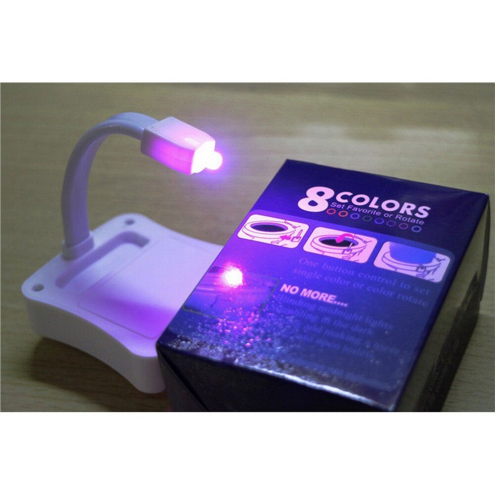 Sensor Wc Licht PIR Sensor 8 Farben Wc Sitz Automatische RGB Nacht Licht Hintergrundbeleuchtung Wasserdicht LED Luminaria Lampe
