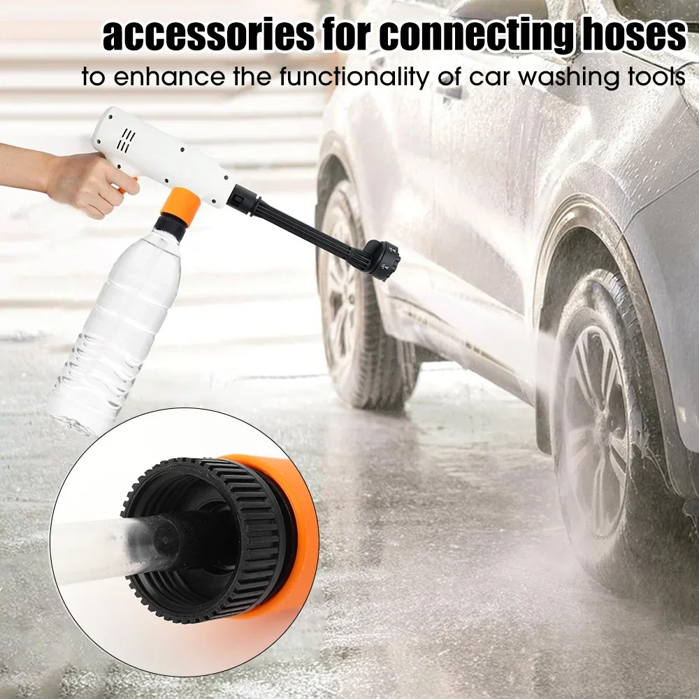 Conectores de manguera elástica, adaptador de lavadora a presión para botella de plástico, tubería de agua, succión, accesorios de lavado de coche, 1-10 Uds.