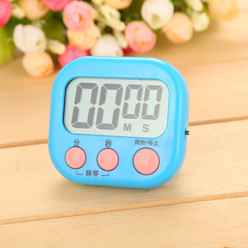 LCD Digital Kitchen Countdown Alarm Clock Timer with Stand Kitchen Timer Practical Cooking Timer Alarm Clock
