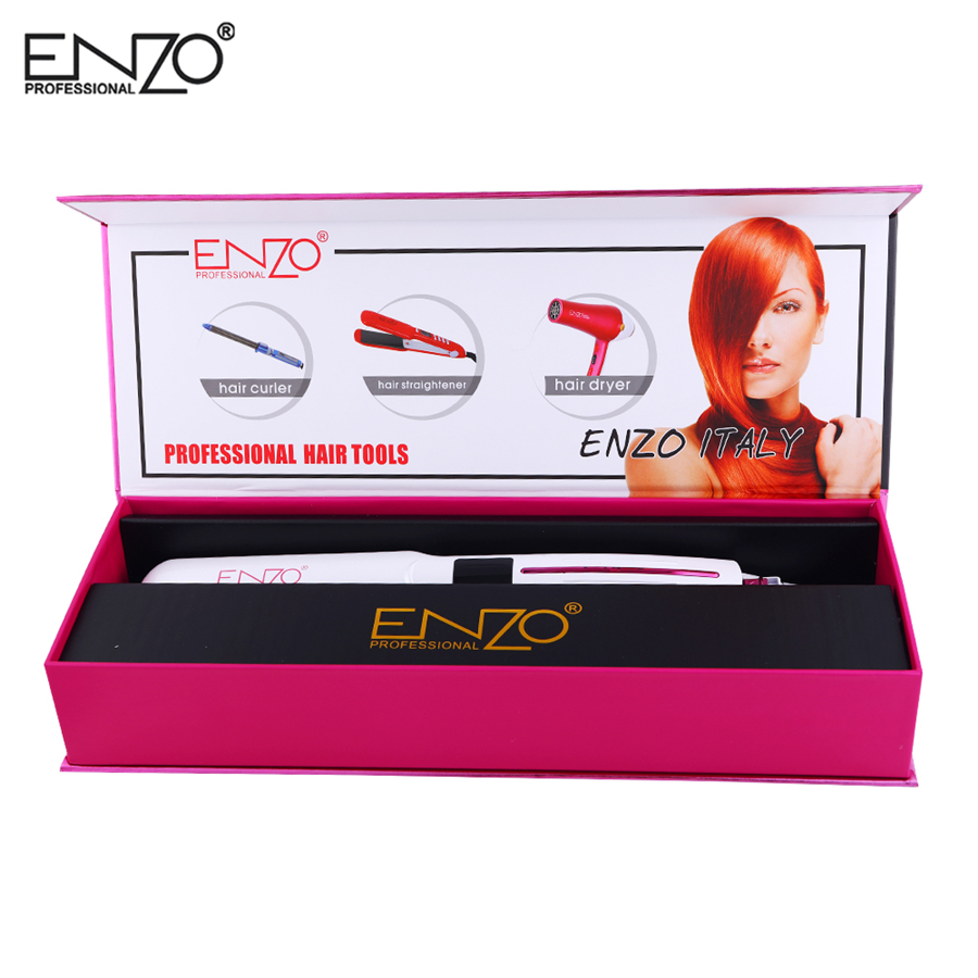 ENZO 2 In 1 Hair Straightener Ceramic Heating Plate Hair Straightener Styling Tools Warm-up Straightening Iron