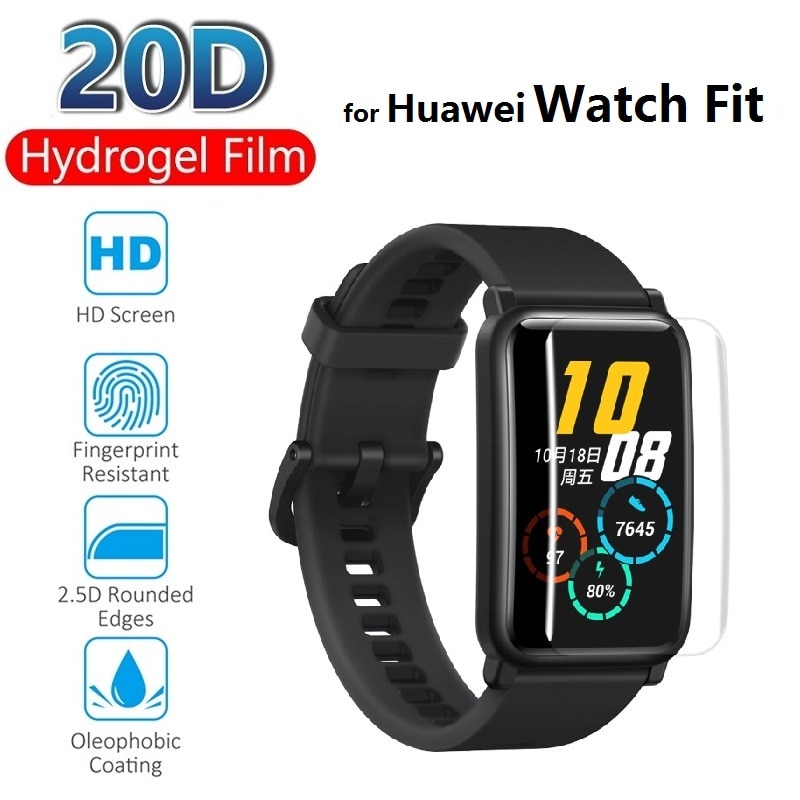 2 Stuks Hydrogel Beschermende Film Voor Huawei Watch Fit (Geen Glas) Screen Protector Bescherming Folie