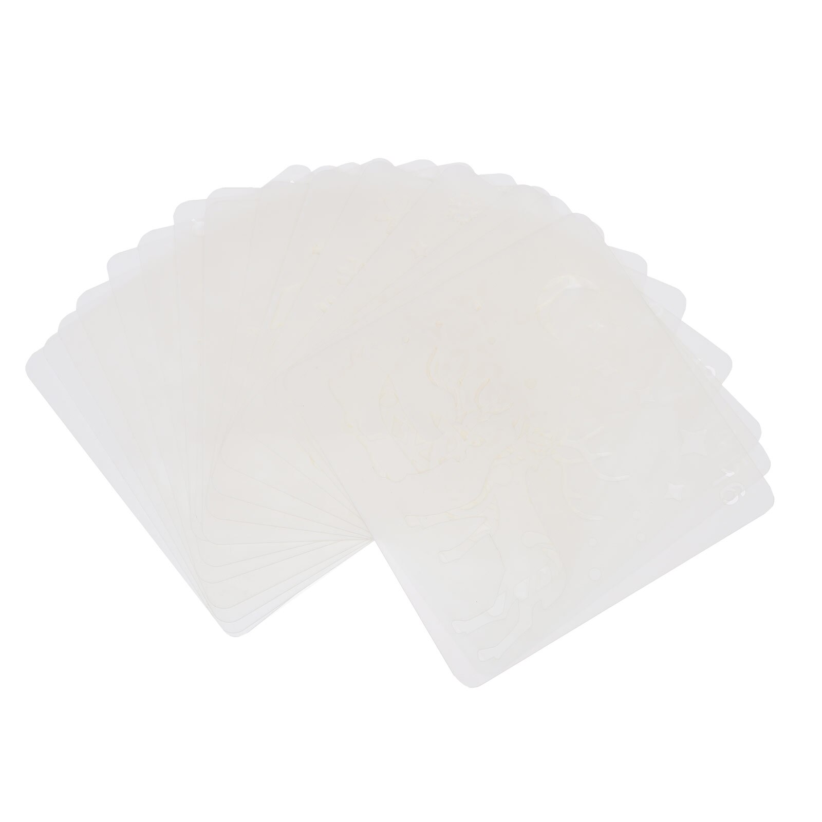 16Pcs Hollow Painting Stencils Wall Painting Spraying Templates Reusable Stencils