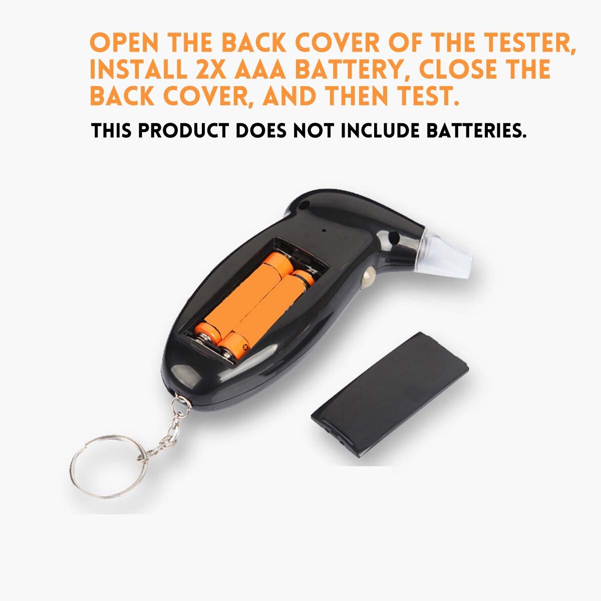 [ With 10 Mouthpieces ] Alcohol Breath Tester Breathalyzer Analyzer