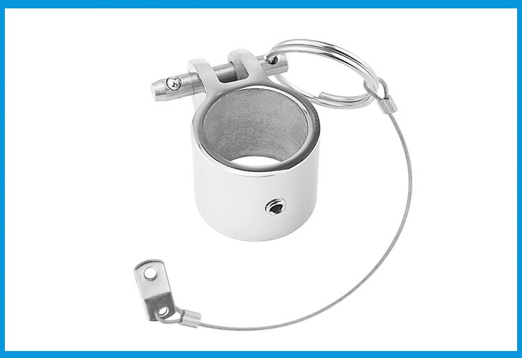 Pince à glissière à mâchoire en acier inoxydable 316, avec goupille de dégagement rapide, 1 pouce 25mm, matériel de raccord coulissant à charnière supérieure pour bateau marin