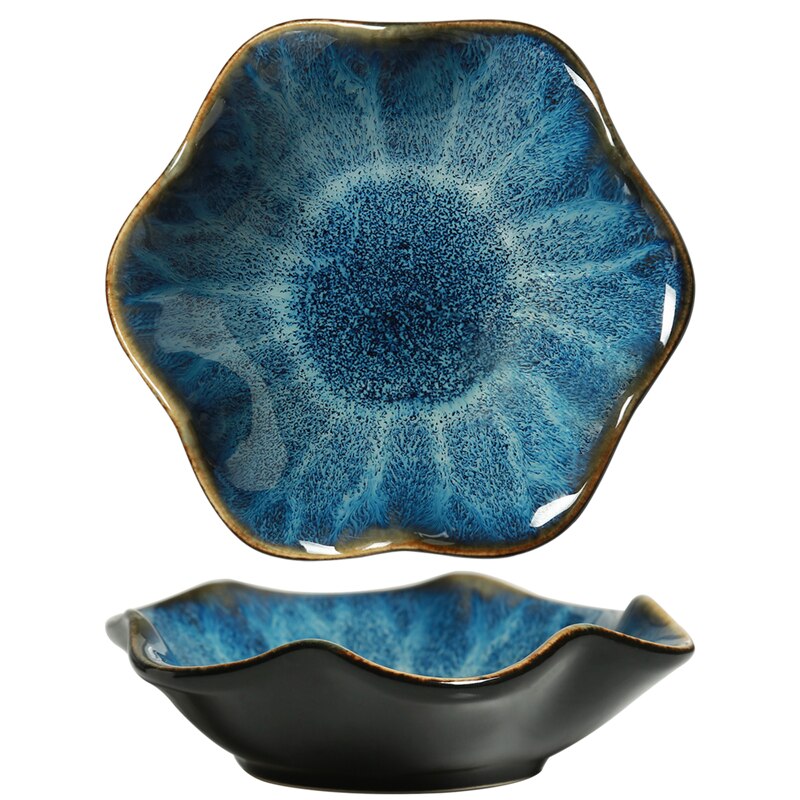 Japanese-style Kiln Change Ceramics Dish Sauce Dish Pot Sauce Dish Home Kitchen Tableware