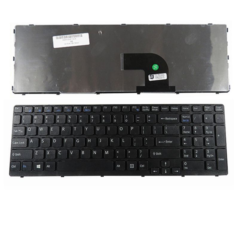 YALUZU US For SONY VAIO SVE15 SVE1511SAC SVE1512SHC SVE17 SVE1511S4C SVE151C11M SVE151E11T SVE15111 Keyboard: Black