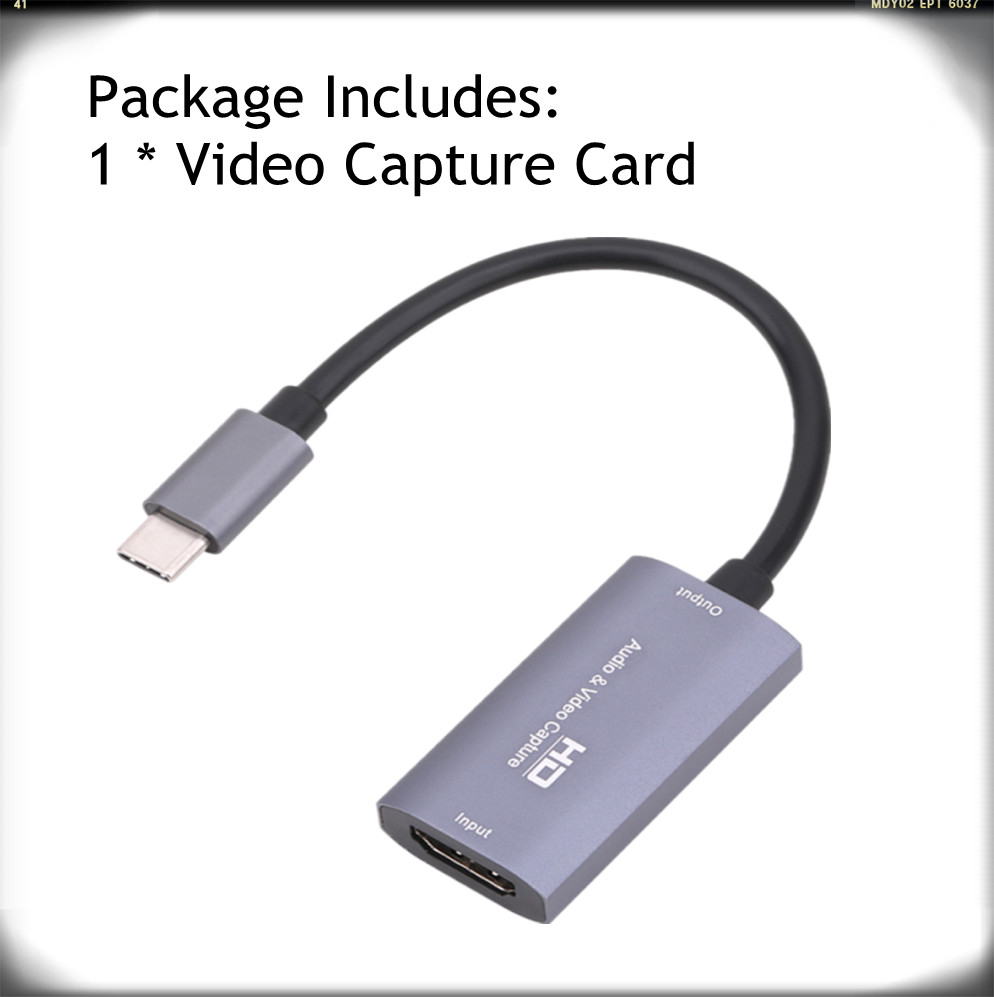 Pzzpss Hd 1080P Z29A Hdmi-ingang USB-C Uitgang Audio Video Capture Card Fot Telefoon/Computer Game Live plug En Play Vangt: Default Title