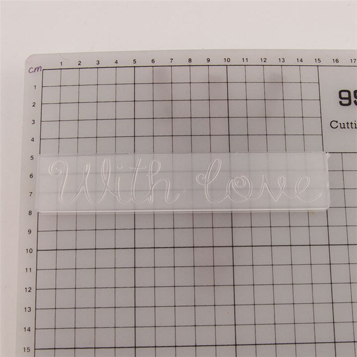 Gabarit de Scrapbook en relief | Bricolage, fabrication de carte, carte artisanale, gabarit de carte plastique, timbre Transparent, décoration de mariage: Marron