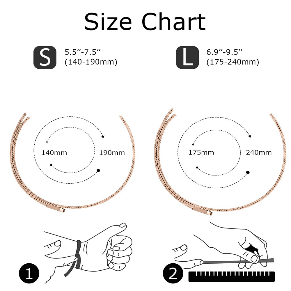 Milanese Strap Watch Band For Fitbit HR/Fitbit Alta Metal Magnetic Loop Band Replacement Bracelet For Fitbit Alta Watchband