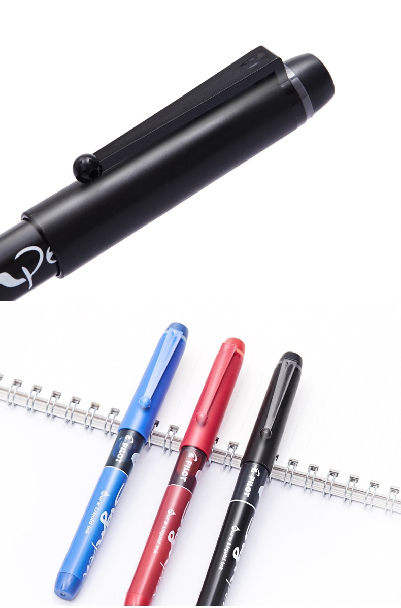 PILOT Wegwerp-vulpen, uitwisbaar, V-pen, medium punt, rood, 6 stuks