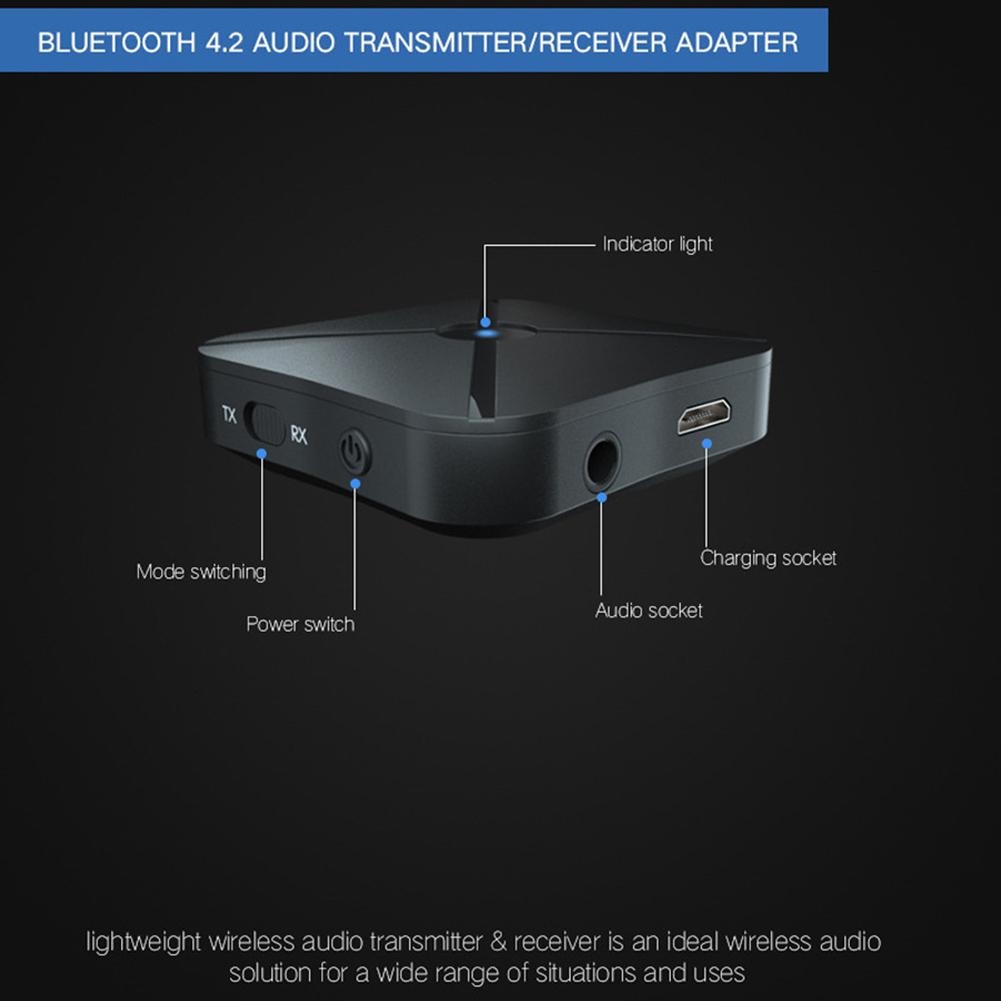 Tv Pc 2 In 1 Bluetooth Adapter 3.5Mm Draadloze Audio Muziek Ontvanger Zender Ondersteuning Technologieën BT4.2 A2DP Avrcp