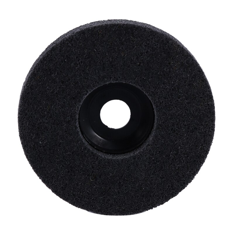 Disque de polissage en Fiber de Nylon, 4 pouces, 5 pièces, Non tissé, disque à lamelles abrasifs, pour métal, céramique, marbre, bois, arc
