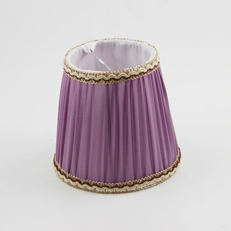 DIA 13.5cm/ 5.31 inch Chandelier Lamp Shade: Beautiful Designs To Illuminate Your Home, Purple Color Mini lampshades,Clip On
