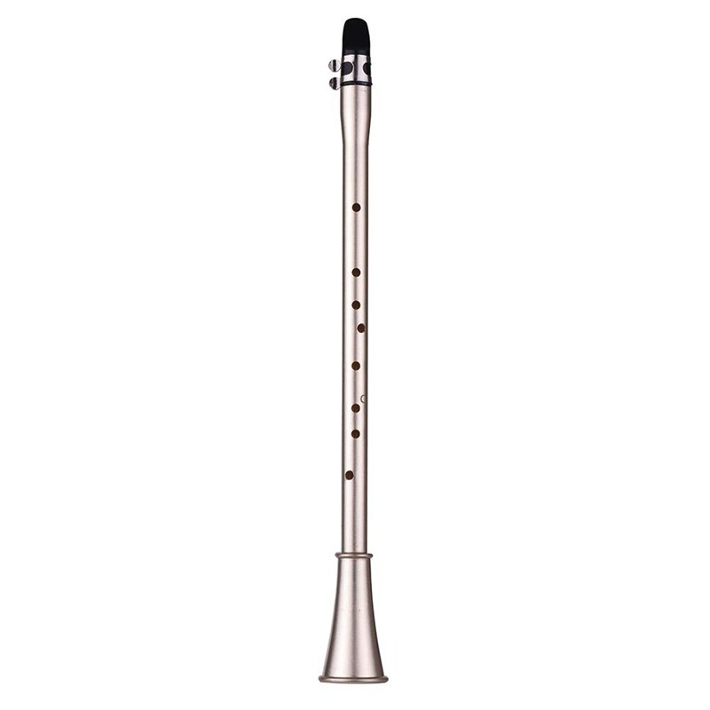 Mini enkel klarinet sax kompakt klarinet-saxofon abs materiale musikalsk blæseinstrument til begyndere med bærepose: C