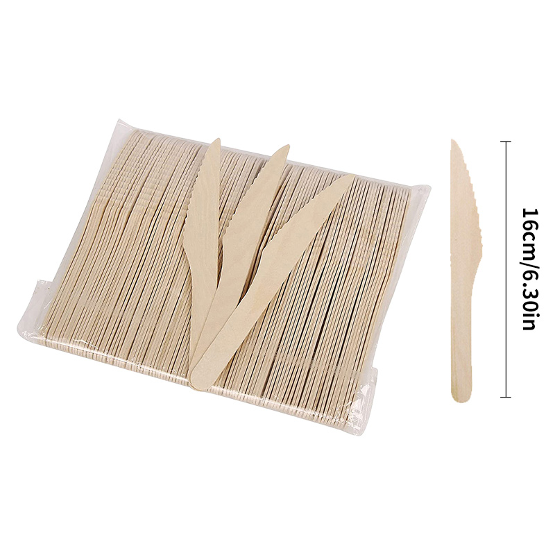 Cucharas de madera desechables para degustación de muestreo, yogur, helado, tenedores de postre, vajilla para de boda, cuchara de madera, 50/100 Uds.: Grey / 50 unids