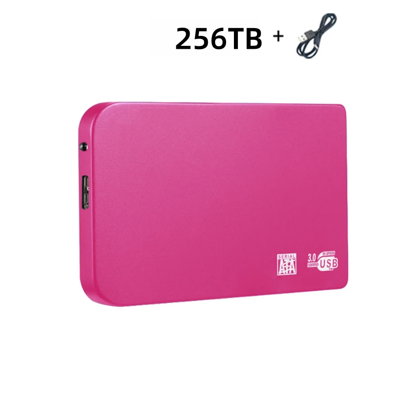 Lenovo 128TB Hochgeschwindigkeits-SSD USB 3.0 Gehäuse Mobile Festplattengehäuse für SSD Externe Speicher-HDD-Box Mit USB3.0-Kabel ABS