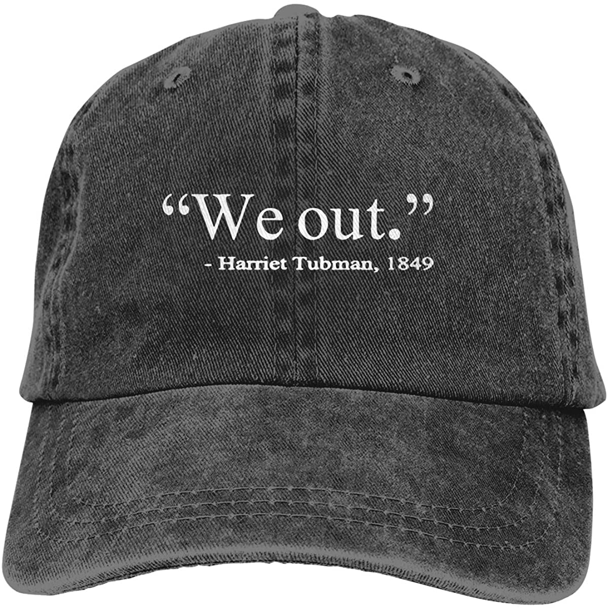 Berretti da Baseball papà in cotone tinto lavato regolabile Unisex We Out Harriet Tubman: Default Title