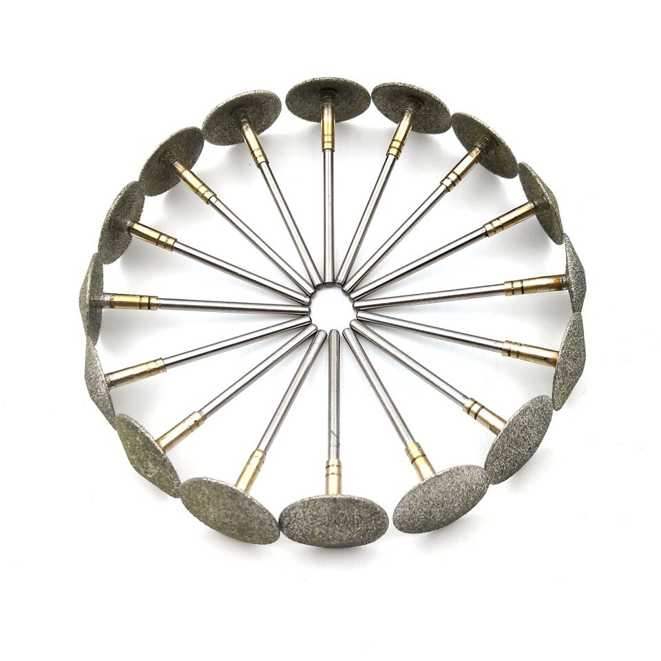 HYTOOS-brocas de diamante para manicura y pedicura, accesorios para taladro de uñas, disco de lijado de Metal de 3/32"