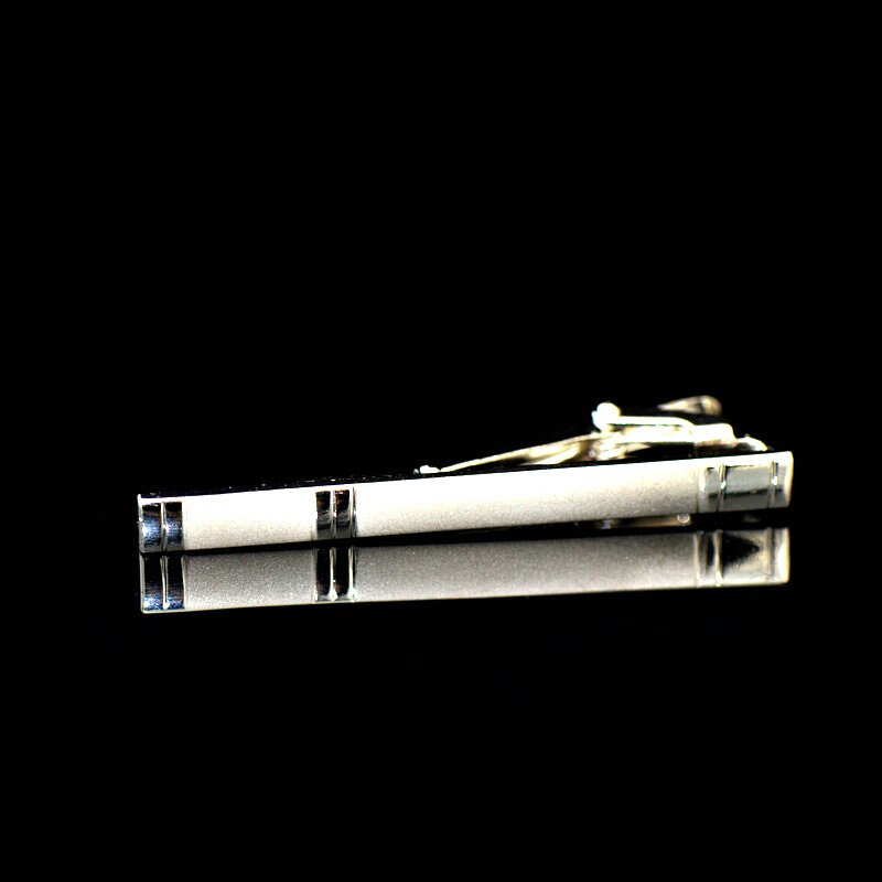 JEMYGINS – cravate en soie pour hommes, ensemble de boutons de manchette, à carreaux, rayures, bleu marine, 100%