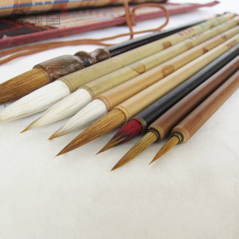 Beginner Begonnen Nauwgezet Schilderen Schrijven Borstel Sets Freehand Bloem en Vogel Schilderij Aquarel Kalligrafie Pen