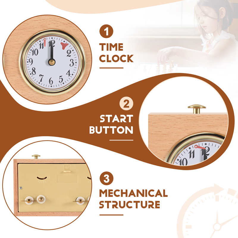 Schach-Timer, profession elle digitale internat ionale Schachuhr, hölzerner Schach-Timer, tragbarer Schach-Timer
