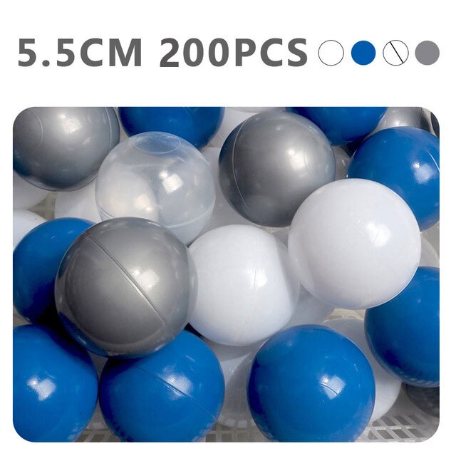 200 Pz/lotto Palline di Plastica Eco-Friendly Palla Colorata Morbido Capretto Swim Pit Toy Sfera Esterna di Acqua della Piscina Ocean Wave Sfera Dia 5.5 centimetri: WJ3254L