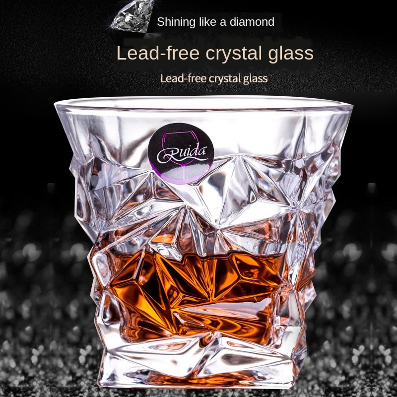 Vierkante kristallen whiskyglazen voor thuis, bar, bier, water en feest, hotel, bruiloft, glazen en drinkgerei