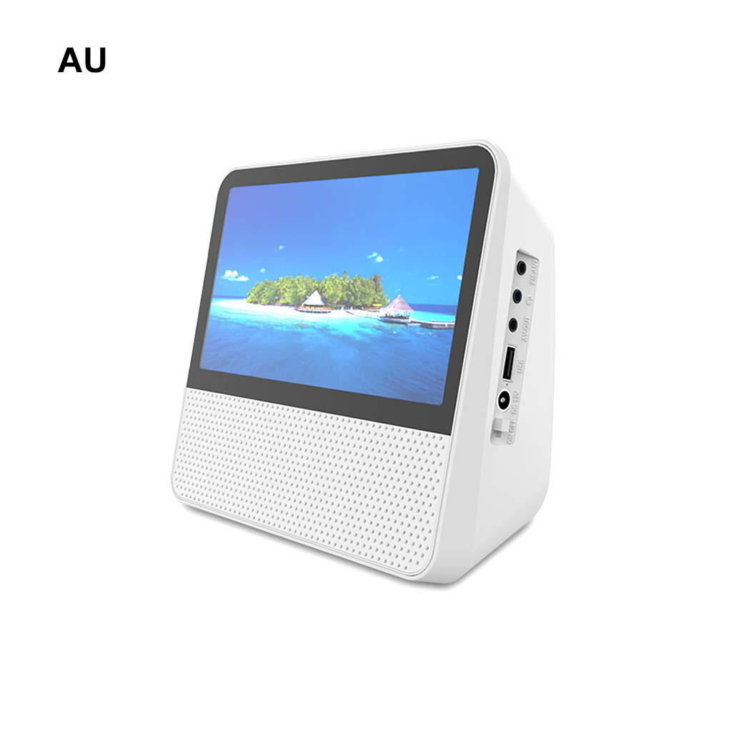 7-Inch DVD Player Multifunctional Portable CD/VCD/DVD BT USB Drive Player 1080P High-Definition Touch Screen Dual Ways Speakers: Yellow