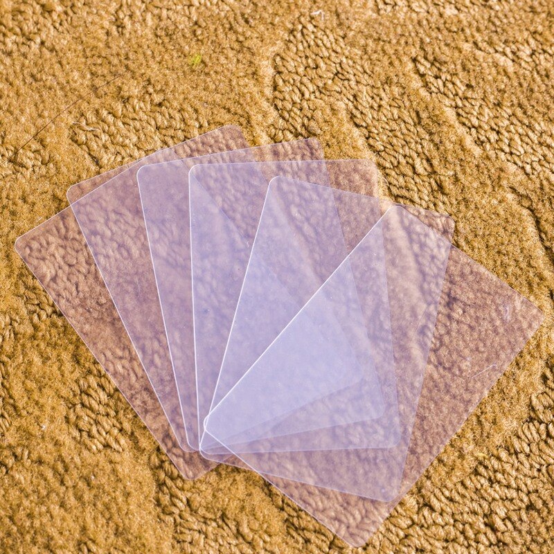 Biglietto da Visita 85.5x54Mm Opaco di Plastica in Bianco in Pvc Trasparente Carta Senza Stampa