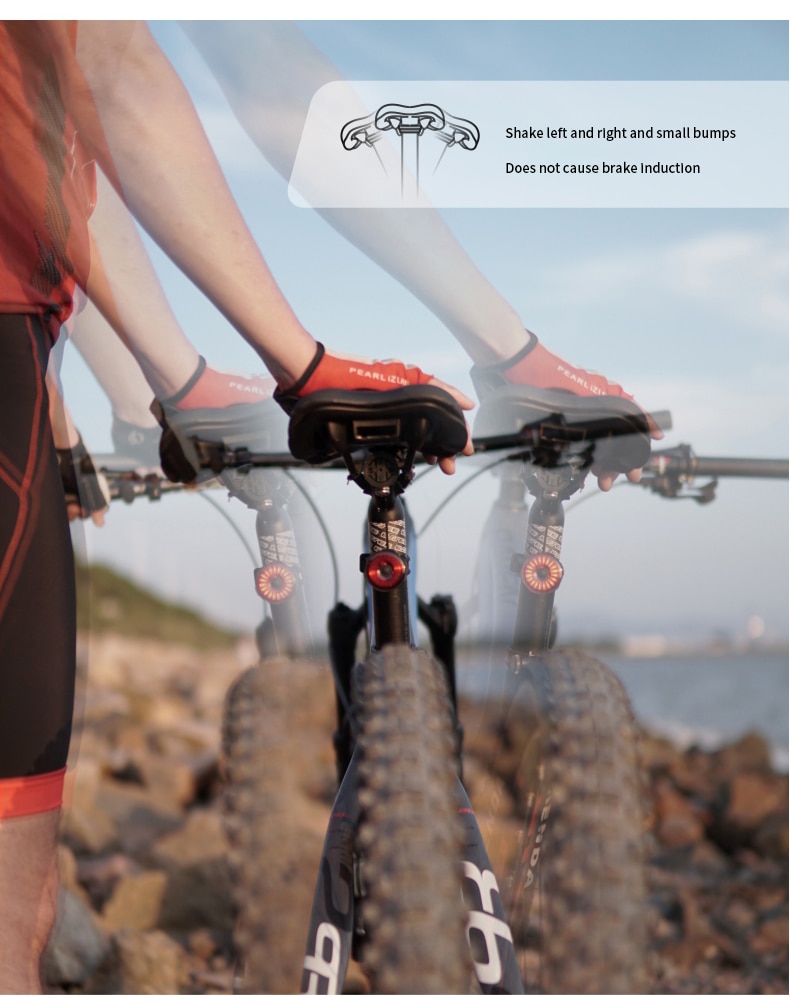 Slimme sensor usb fiets achterlicht oplaadbaar led fiets zadelpen achterlicht nacht fiets achterlicht met montagebeugels