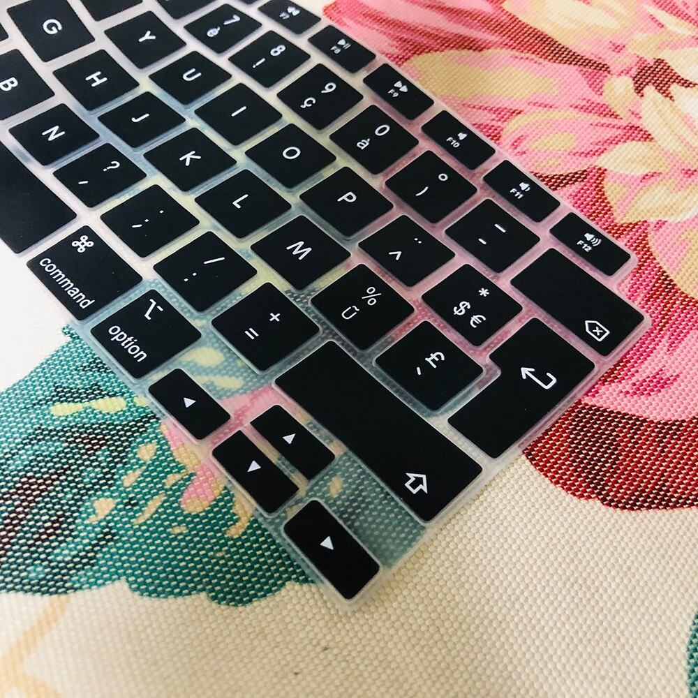 With "AZERT" French version Keyboard Cover Protector For Macbook Air 13 A2179 Air 13" Silicone Keyboard Protective Film