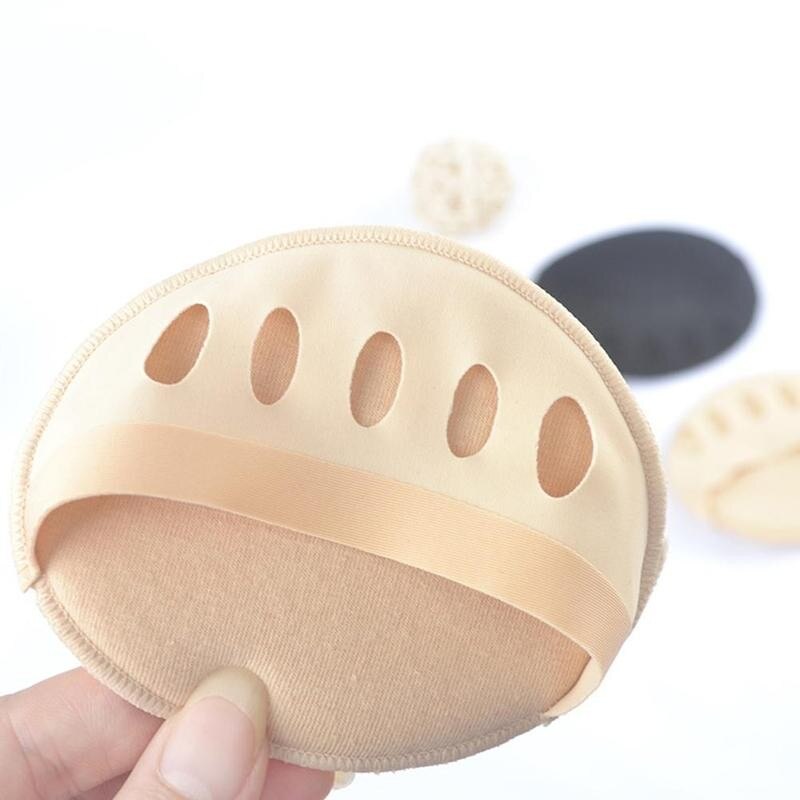 1 Paar Vijf Tenen Voorvoet Pads Vrouwen Hoge Hakken Half Inlegzolen Eelt Likdoorns Voet Pijn Relief Care Anti-Slip ademend Voet Pad