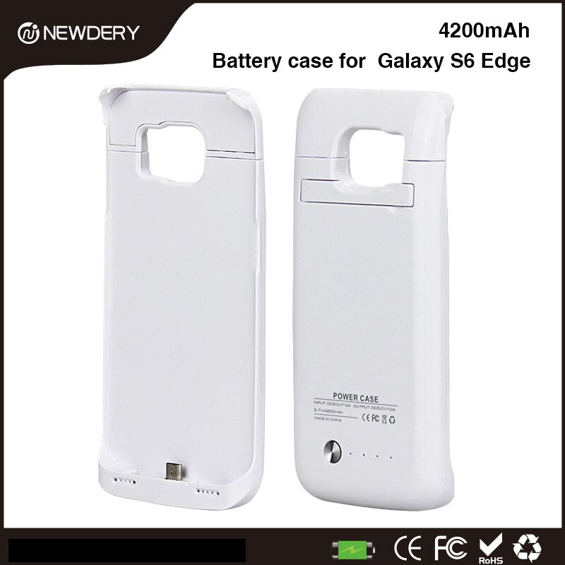 4200Mah Portable Power Bank Pack Backup Externe Lader Opladen Batterij Beschermhoes Cover Voor Samsung Galaxy S6edge